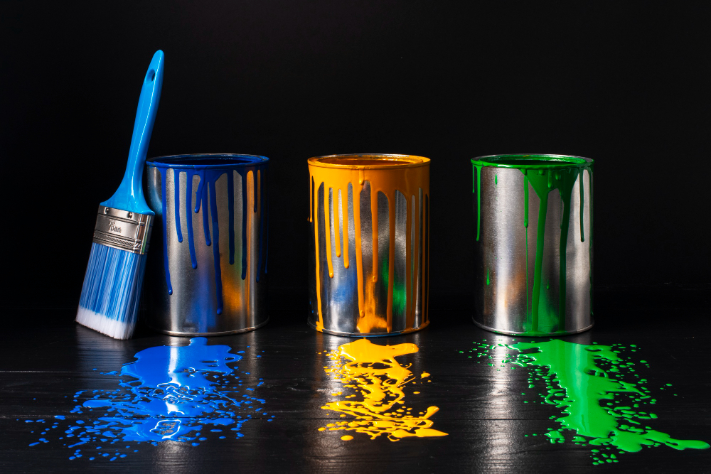 Dulux envirO2 low VOC paint can close-up