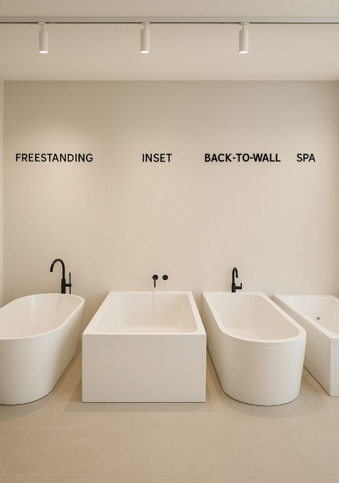 Bathtub Types – Canberra Installations Different bathtub types for installation in Canberra