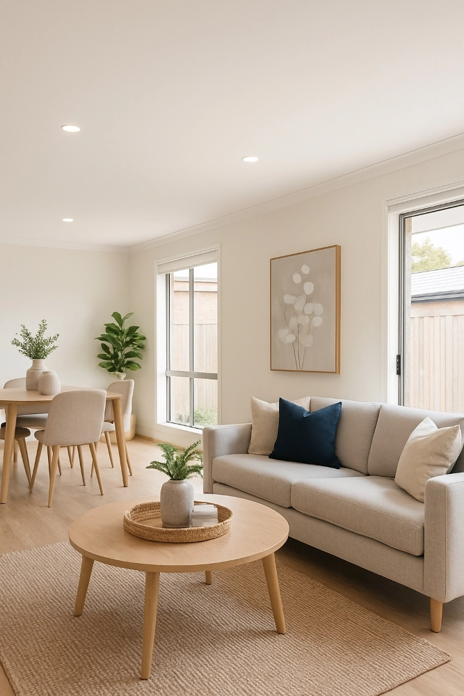 Freshly painted living room in Canberra ready for sale