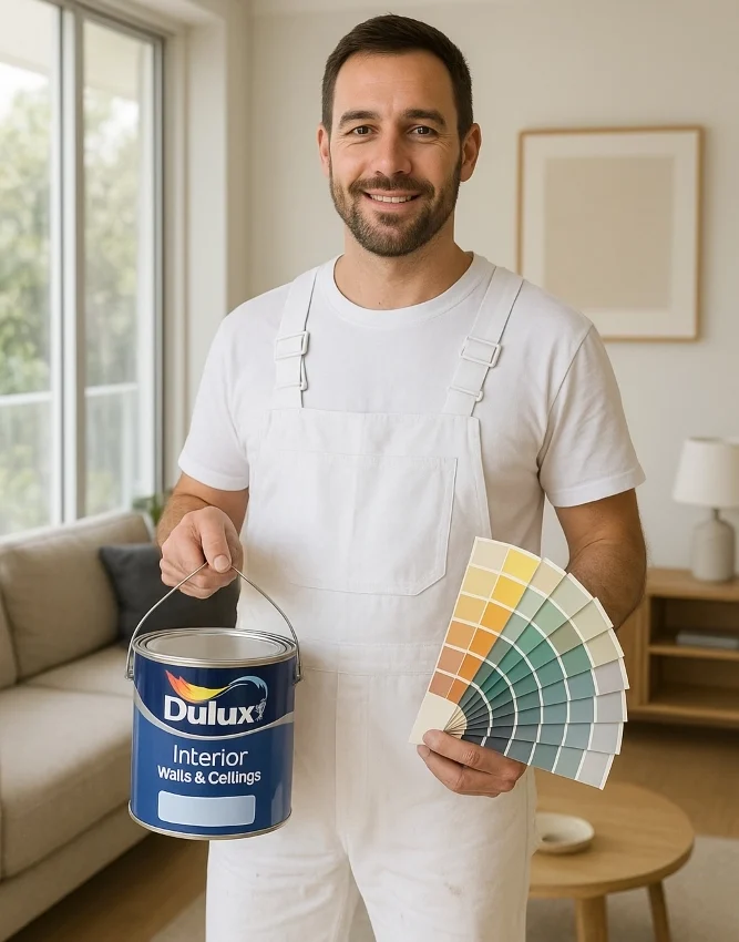 Dulux paint consultation in Canberra home interior.