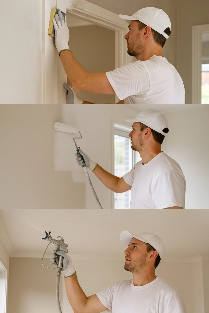 Canberra painter completing pre-sale painting process