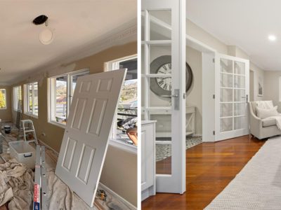 completed living and dining room after interior painting at 22 fergusson crescent, deakin