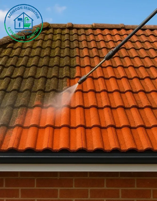 Roof pressure cleaning in Canberra